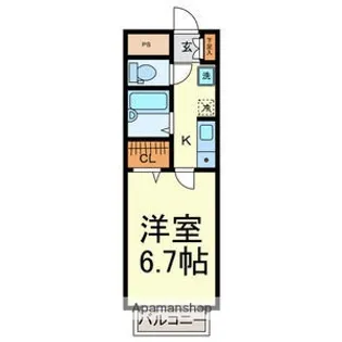 YSイントヨタ【202号室】の間取り