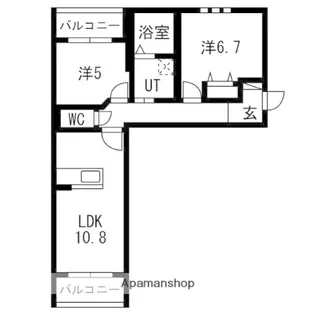 ラヴィアンローズ【302号室】の間取り