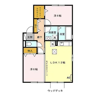 ラドリージョピソ B【1階】の間取り