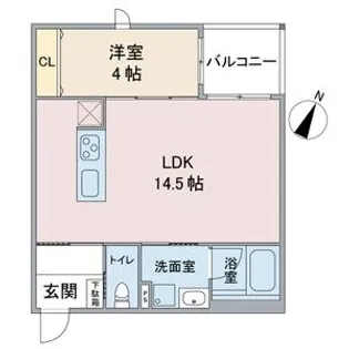 エテルナ山之手【1階】の間取り