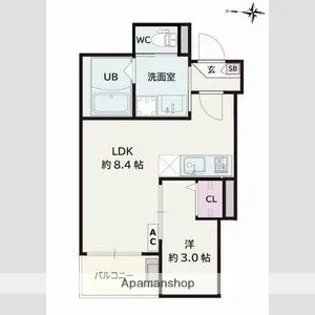 Jack miyukihommachiⅠ【1階】の間取り