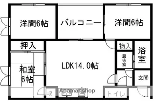 カーサジオ【306号室】の間取り