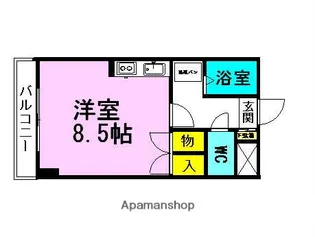 スパークルムライ【3階】の間取り