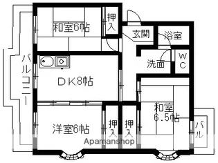 ローザヒルズ【301号室】の間取り
