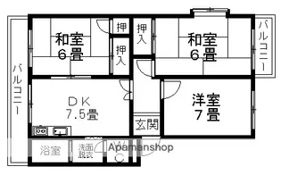 ファミール松村【4A号室】の間取り