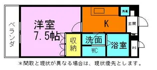パレ・フローラ【1階】の間取り