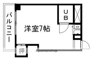 サンライズ48【107号室】の間取り