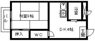 サンハイツ広久手B【104号室】の間取り