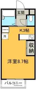 ライムライト【207号室】の間取り