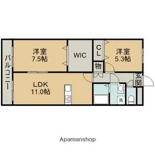 カンタービレ【1階】の間取り