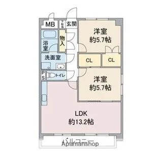 エンドール吉根【2階】の間取り
