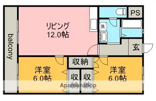 ヴィラロイヤル【2階】の間取り