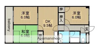 グランボナール【1階】の間取り