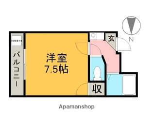 ラッフル春日井【5階】の間取り