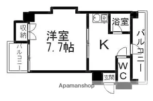 モワ鳥居松【6階】の間取り