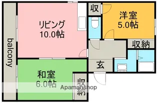 ファミーユK【2階】の間取り