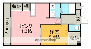 メゾン・ド・ソレイユ【1階】の間取り