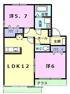 ビオラ館【1階】の間取り