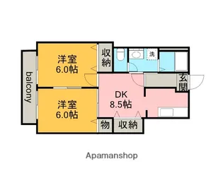 愛知県春日井市出川町7丁目【アパート】の間取り