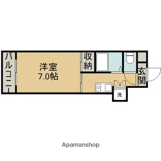アーバンウエーブ白山【2階】の間取り