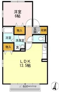 サンフィールドB【2階】の間取り
