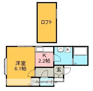 1Rの間取り画像