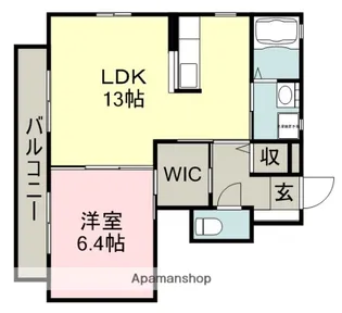スウィートシュトラール【1階】の間取り