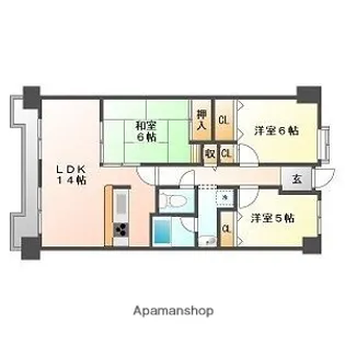 エスポア高蔵寺【11階】の間取り