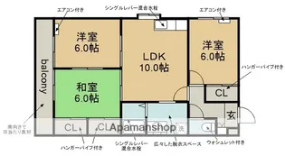 レヂデンス林島【2階】の間取り