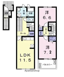 サン ラフィーネ【2階】の間取り