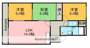 ゲストハウス92【2階】の間取り