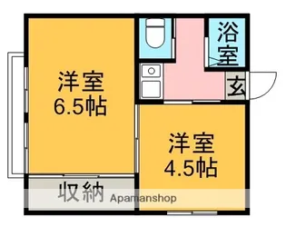 アーバンウエーブ岩成台【1階】の間取り