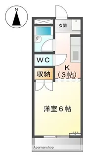 ランドマークK【3階】の間取り
