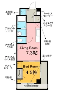 ジョイフル梶田【6階】の間取り