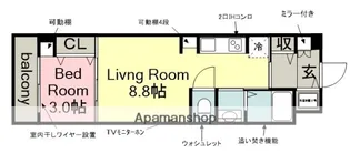 ジョイフル梶田【5階】の間取り