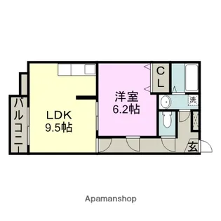 パルティルJ【1階】の間取り