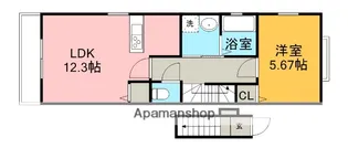 KURA堀ノ内【2階】の間取り