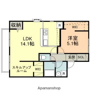 プラザ仙棒【2階】の間取り