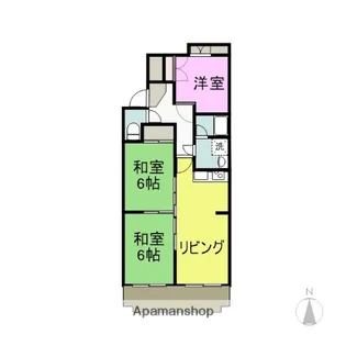 サンライズ白山【3階】の間取り