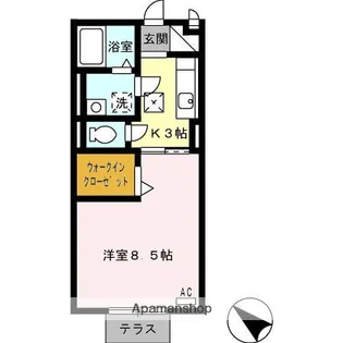 メゾン富貴【1階】の間取り