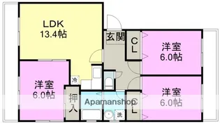 クレール林島【2階】の間取り
