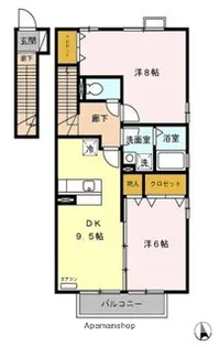 サニーコートKAZAKOE【2階】の間取り