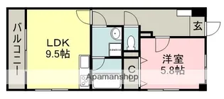 メゾンレーヴ【3階】の間取り