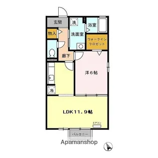 リヴィエールS【2階】の間取り