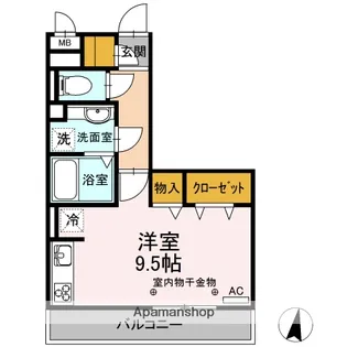 愛知県春日井市庄名町1丁目【アパート】の間取り