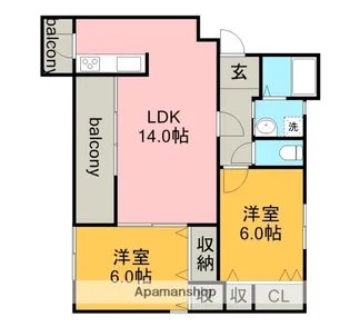 コージーウィステリア【3階】の間取り