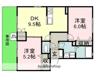 CROSS ROAD ORANGE【1階】の間取り