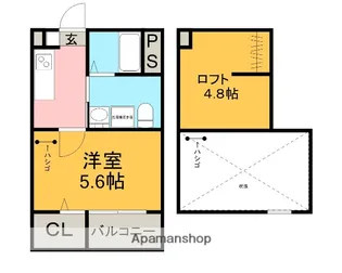 レインボーティアラ【1階】の間取り