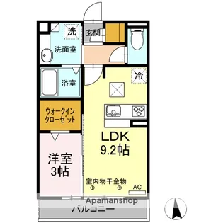 イレブン エントピア【1階】の間取り