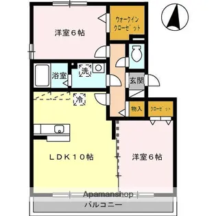 グラス ウィン【1階】の間取り